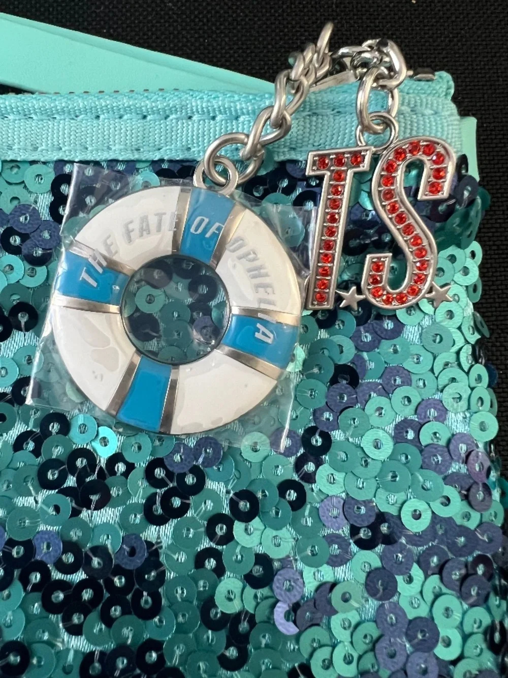 Taylor Swift Sequin Pouch The Fate Of Ophelia Sequin Pouch Pool Float Charm Zip